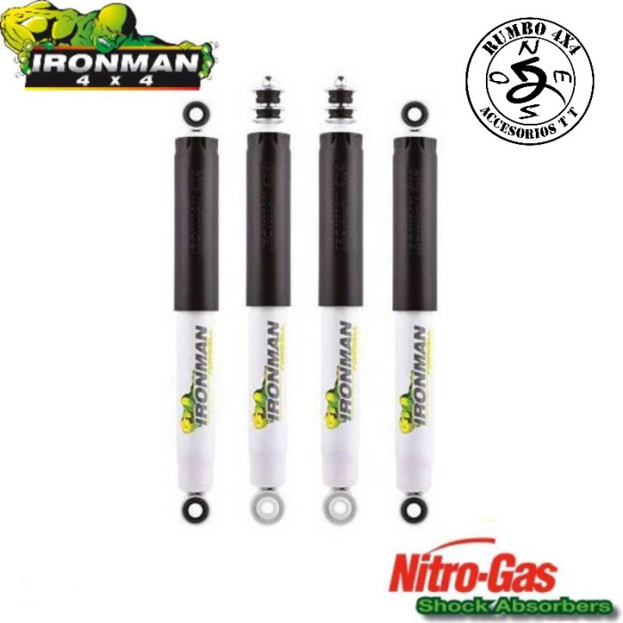 KIT 4 AMORTIGUADORES IRONMAN NEW JIMNY NITRO GAS