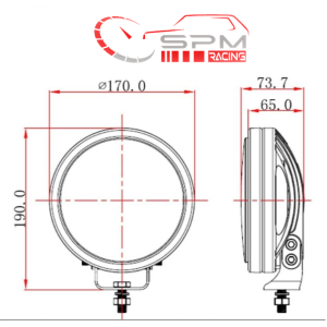 FARO LED  LARGO ALCANCE HOMOLOGADO CARRETERA 7"