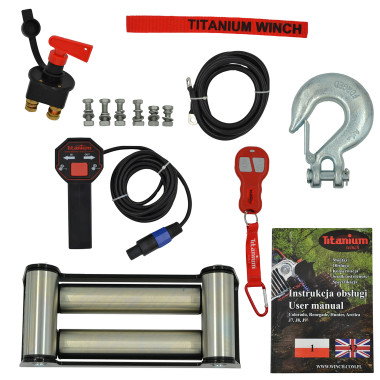 CABRESTANTE, WINCH,RESCATE, 4X4, OFF ROAD, TITANIUM