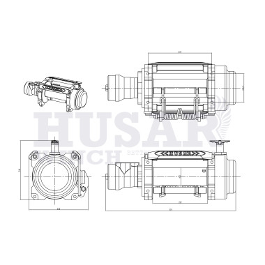HUSAR BST H 15000LBS. HIDRAULICO SINTETICO