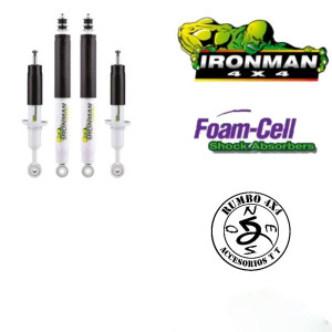 KIT 4 AMORTIGUADORES IRONMAN J120/125 FOAM CELL