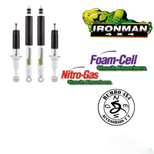 KIT 4 AMORTIGUADORES IRONMAN V60/V80 FOAM CELL/NITRO